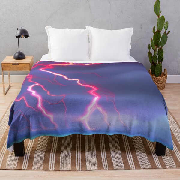 Item preview, Red Lightning Bolt in Thunderstorm Modern Impressionism, AI Generated Art designed and sold by ACC .