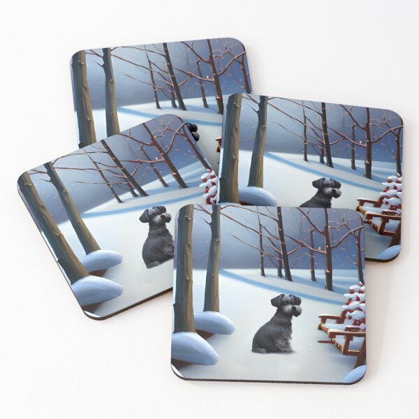 Item preview, Schnauzer Dog, Winter, Snow designed and sold by GwendolynFrost.