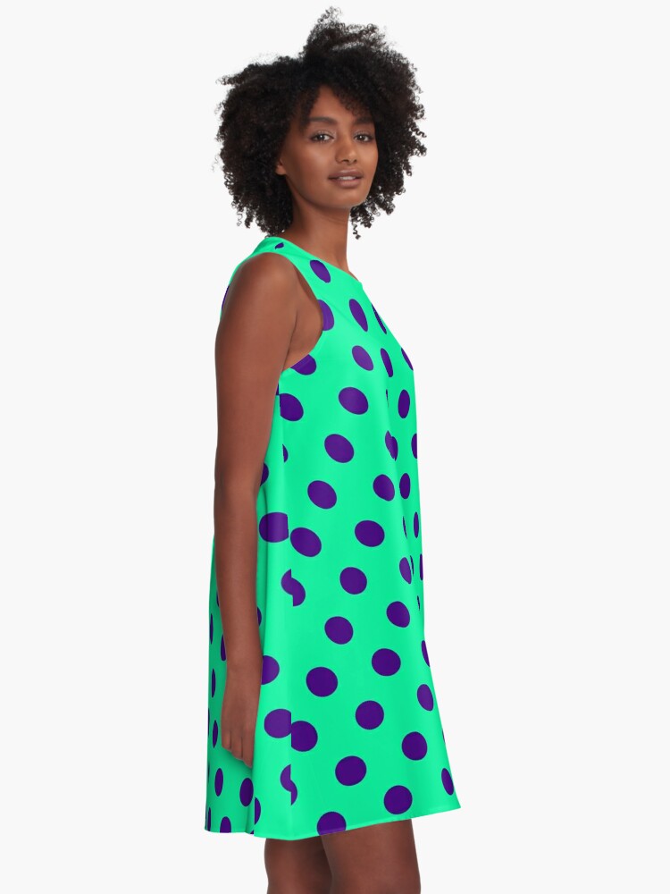 Mint polka dot sales dress