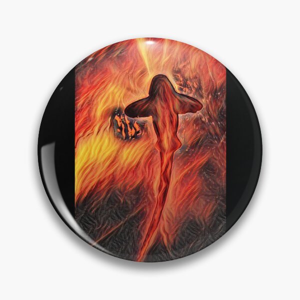 Item preview, Shark From Bottom Swimming In Fire designed and sold by Namsus-Printing.