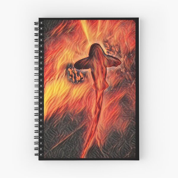 Item preview, Shark From Bottom Swimming In Fire designed and sold by Namsus-Printing.