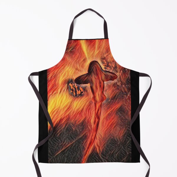 Item preview, Shark From Bottom Swimming In Fire designed and sold by Namsus-Printing.