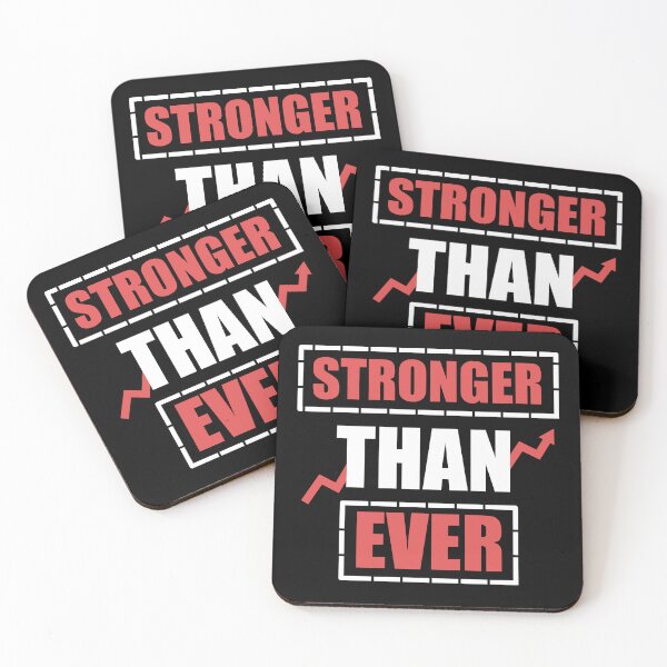 Item preview, Stronger Than Ever, Self Improvement Quote designed and sold by EnzoVectorism.