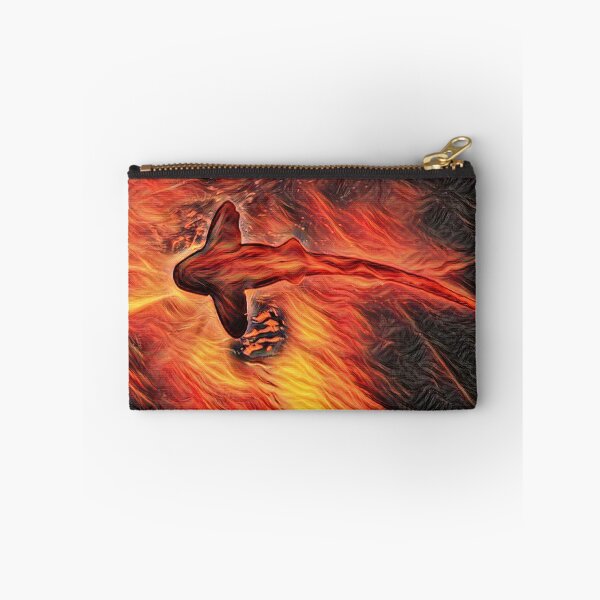 Item preview, Shark From Bottom Swimming In Fire designed and sold by Namsus-Printing.