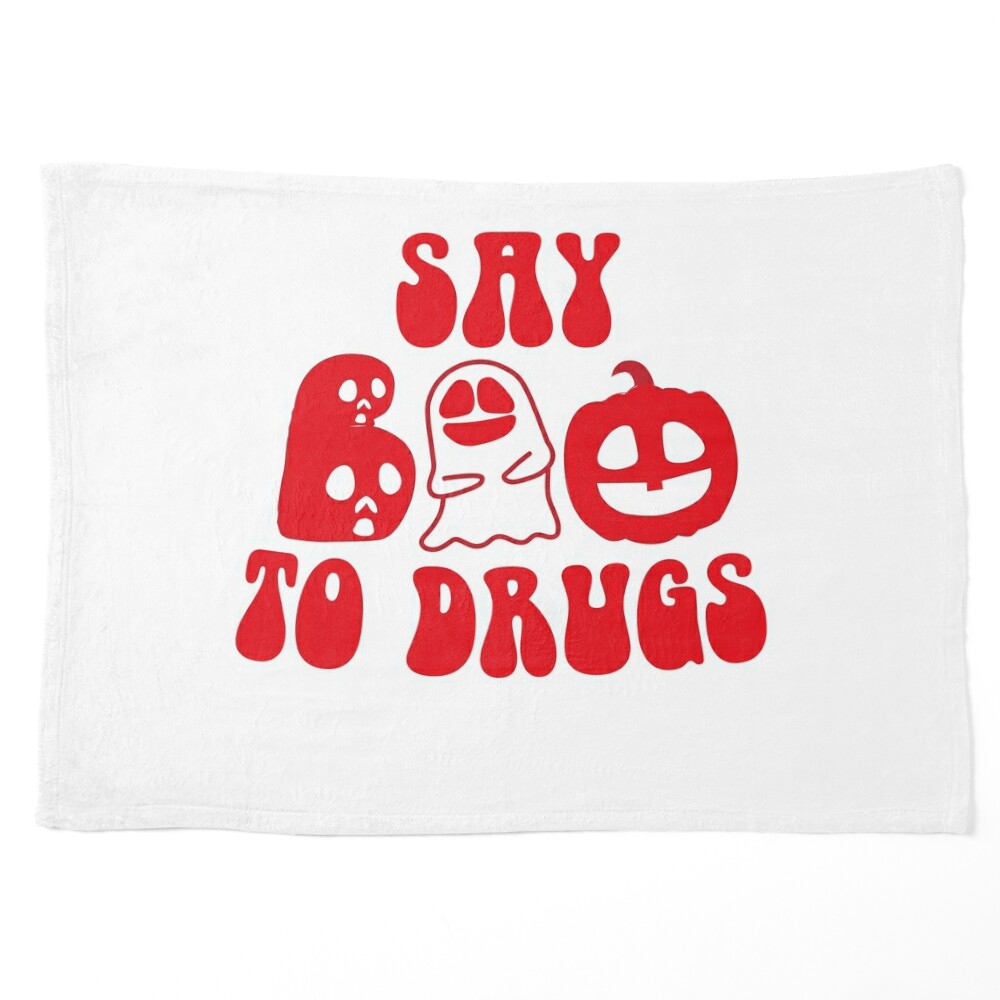 Say Boo To Drugs Ruban rouge amusant de sensibilisation à la semaine  d'Halloween T-Shirt : : Mode