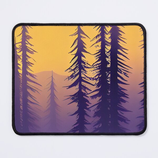 Item preview, Twilight Forest Landscape Silhouette Minimalism, Ai Generated Art  designed and sold by ACC .