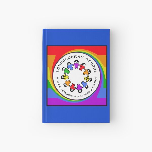 Londonderry Original Logo with Rainbow Swirl Hardcover Journal