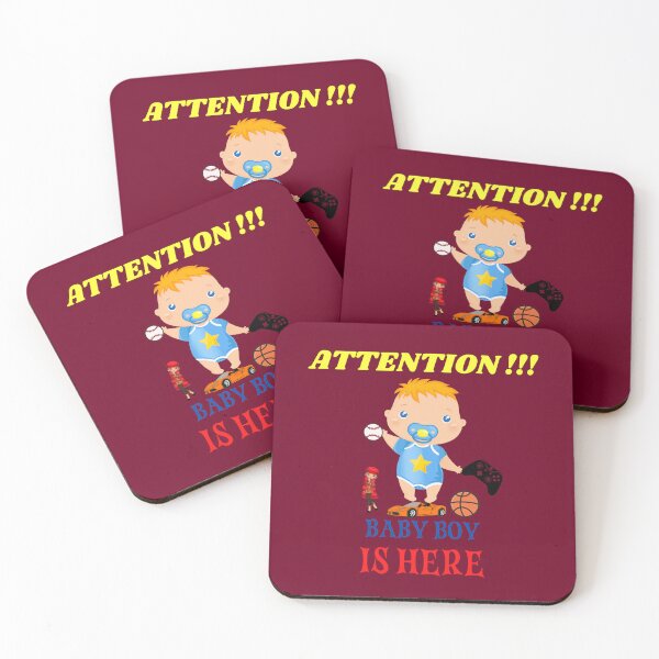 Item preview, Attention Baby Boy Is Here Funny T-Shirt  designed and sold by netdota.