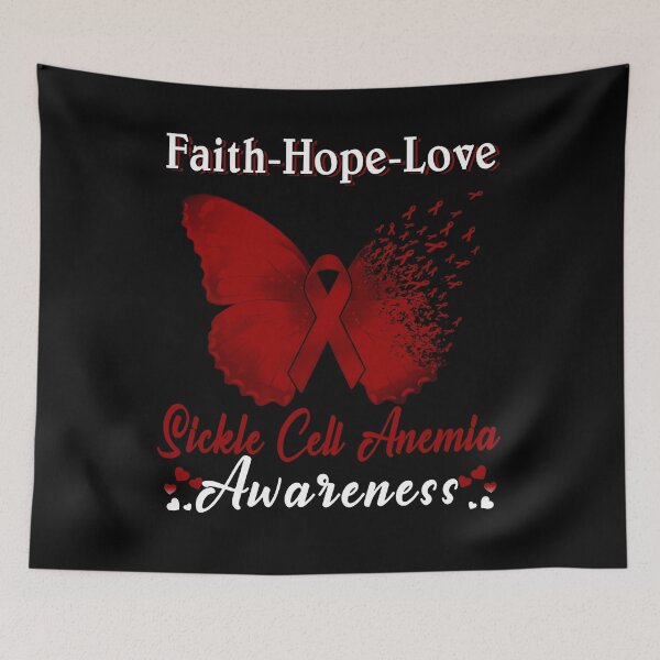 Item preview, Faith Hope Love Butterfly Sickle Cell Anemia Awareness designed and sold by Gillosina.