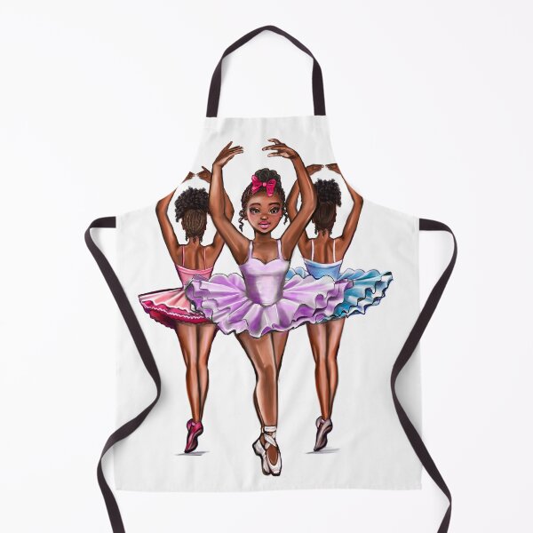 Item preview, African American, Black ballerina girls with corn rows dancing 6 ! This black girl loves dance Afro hair dark brown skin tutu. Love Ballet designed and sold by Artonmytee.