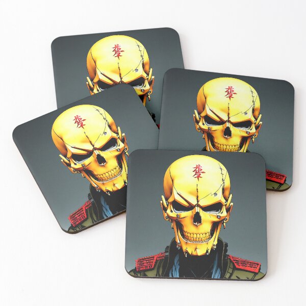 Item preview, The Soldier Of The Golden Skull Reporting For Duty, Military Artwork Red Details - Made With A.I. designed and sold by SpektroDesign.
