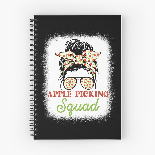 Item preview, Apple Picking Squad Harvest Season Funny Apple Messy Bun Bleached  designed and sold by biigshow.