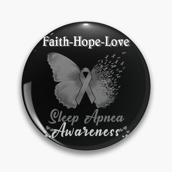 Item preview, Faith Hope Love Butterfly Sleep Apnea Awareness designed and sold by Gillosina.