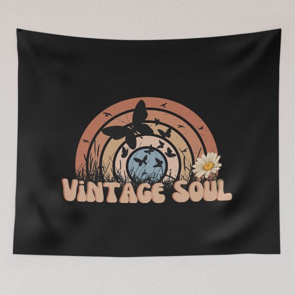 Item preview, Retro Vintage Soul Sunset Butterflies designed and sold by HappyLifeCreate.