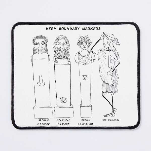 Item preview, Herm Boundary Markers vs Hermes, The Original designed and sold by GreekMythComix.