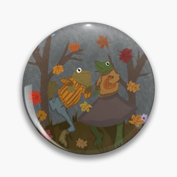 Aperçu de l'œuvre Grenouilles dansant dans les feuilles d'automne qui tombent créée et vendue par ImpostorPanda.