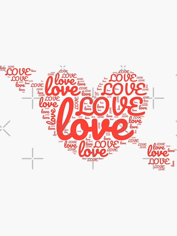 Love Text Heart | Sticker