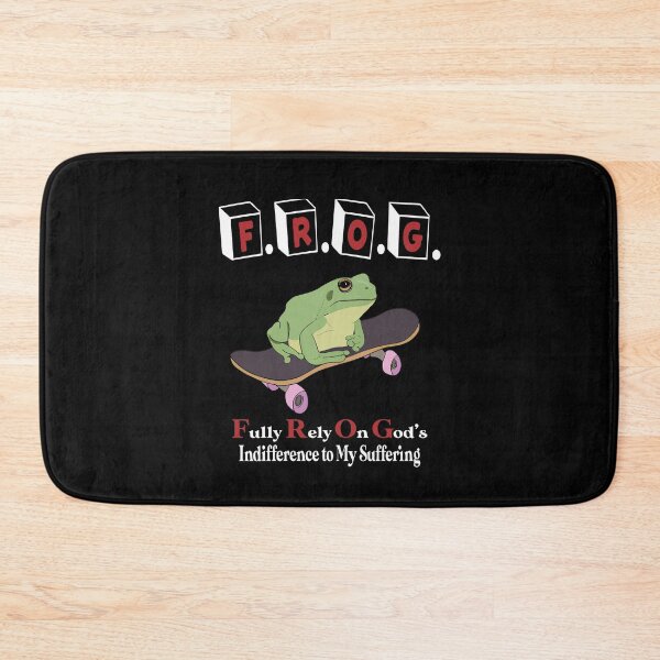 Item preview, Frog Fully Rely On God's Indifference To My Suffering designed and sold by Big Twelve.