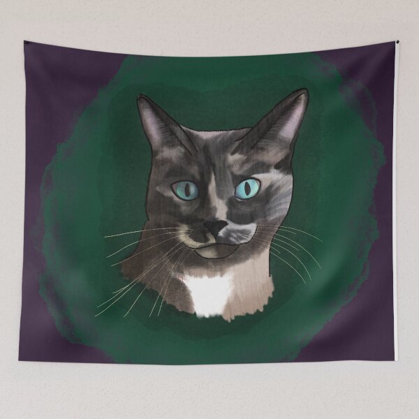 Item preview, Sydney Cat, Purple Background designed and sold by Sharpmichelle.