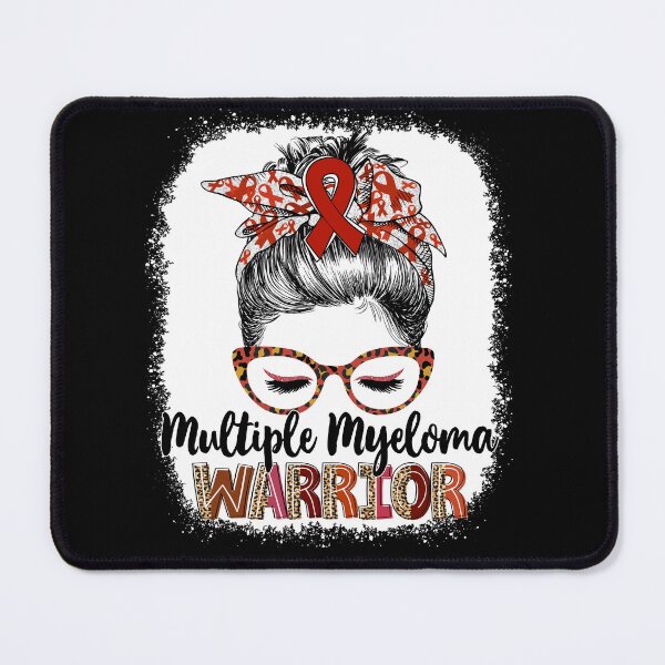Item preview, Messy Bun Leopard Multiple Myeloma Warrior designed and sold by rechardtee.