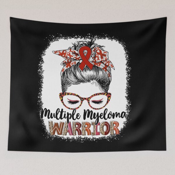 Item preview, Messy Bun Leopard Multiple Myeloma Warrior designed and sold by rechardtee.