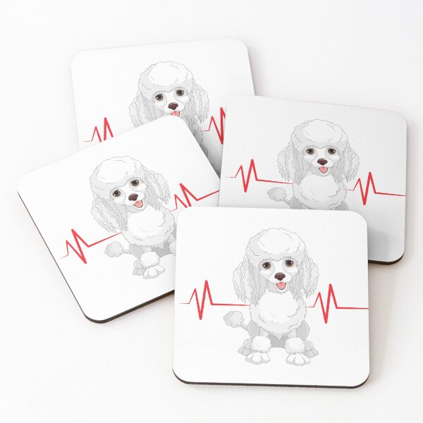 Item preview, Heartbeat of Poodles designed and sold by MerryHillStudio.