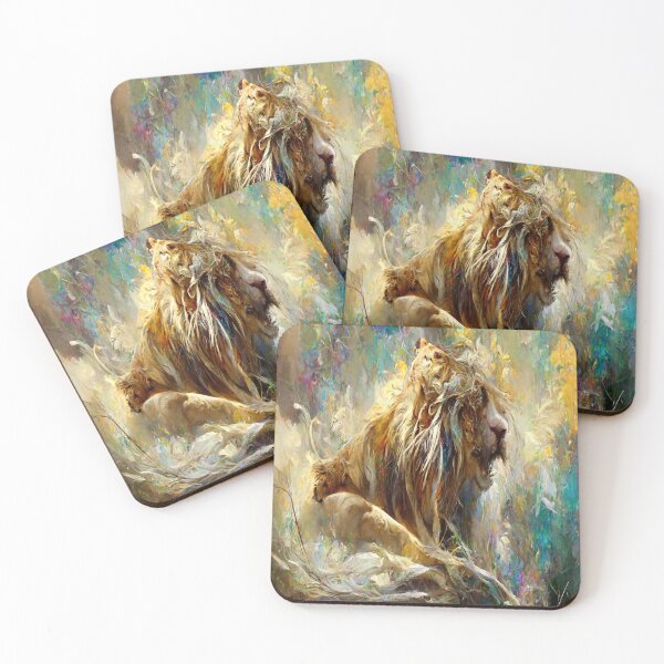 Item preview, Lion in Front of Waterfalls designed and sold by AmazinfArt.