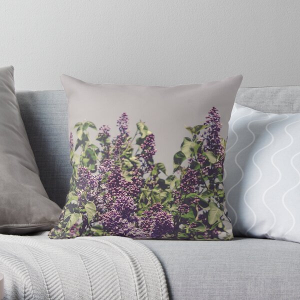 Wild Lilacs Throw Pillow