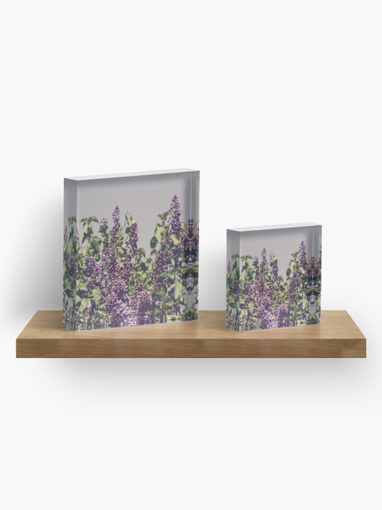 Alternate view of Wild Lilacs Acrylic Block