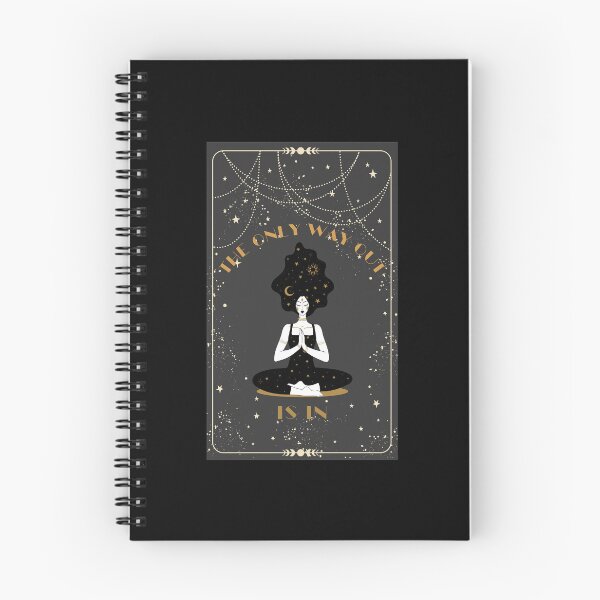 Item preview, Magical Vintage Tarot Card, The Only Way Out is in Throw Pillow designed and sold by MagicWolfStar.