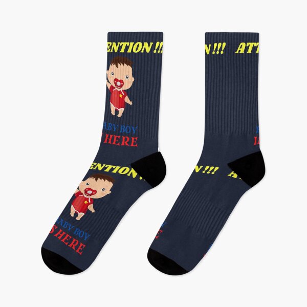 Item preview, Attention Baby Boy Is Here Funny T-Shirt  designed and sold by netdota.
