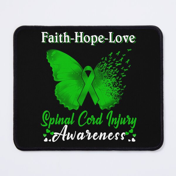 Item preview, Faith Hope Love Butterfly Spinal Cord Injury Awareness designed and sold by Gillosina.