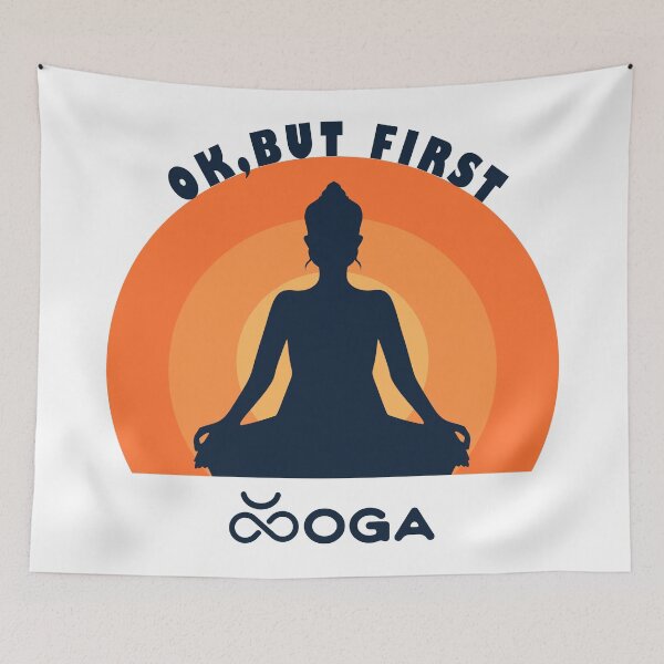 Item preview, Ok But First Yoga  meditation spirit  designed and sold by Salahboulehoual.