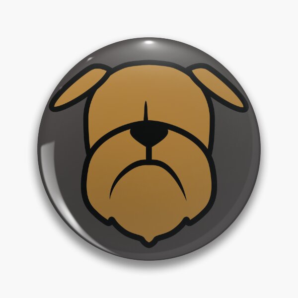 Item preview, Brussels Griffon dog silhouette -  Griff dog face design - Brown Brussels Griffon designed and sold by smooshfaceutd.