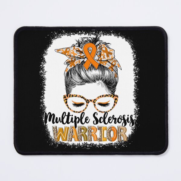 Item preview, Messy Bun Leopard Multiple Sclerosis Warrior designed and sold by rechardtee.