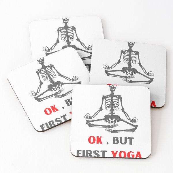 Item preview, ok, but first yoga, halloween, Funny Quotes  designed and sold by Hamidkorti55.