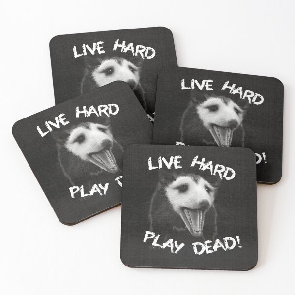 Item preview, Live Hard Play Dead Punk Opossum designed and sold by The-Tome.