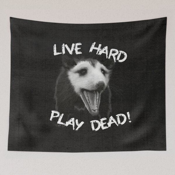 Item preview, Live Hard Play Dead Punk Opossum designed and sold by The-Tome.