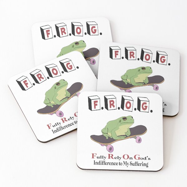 Item preview, Frog Fully Rely On God's Indifference To My Suffering designed and sold by Big Twelve.