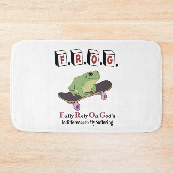 Item preview, Frog Fully Rely On God's Indifference To My Suffering designed and sold by Big Twelve.