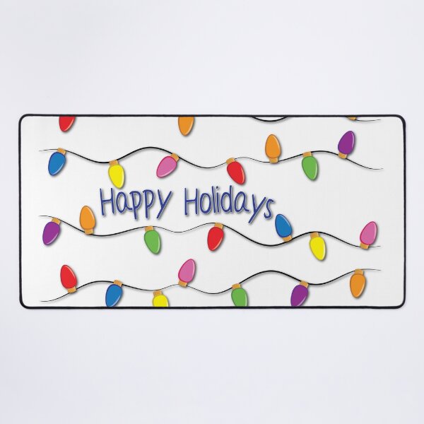 Item preview, Happy Holidays Decked Out in Colorful Lights designed and sold by Chele Martines.