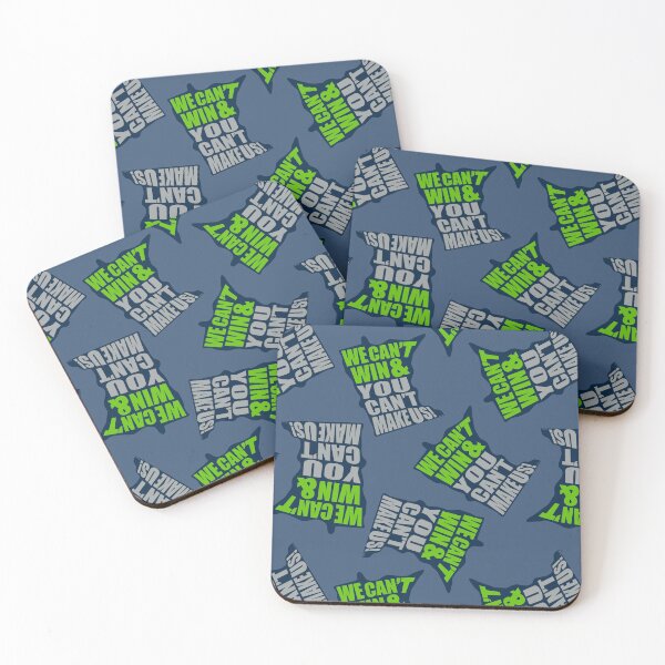 Item preview, We Can't Win & You Can't Make Us MN Basketball Pattern - Minnesota Sports Fans Pattern - Minnesota Basketball Pattern - Green, Gray, & Blue designed and sold by EcoElsa.
