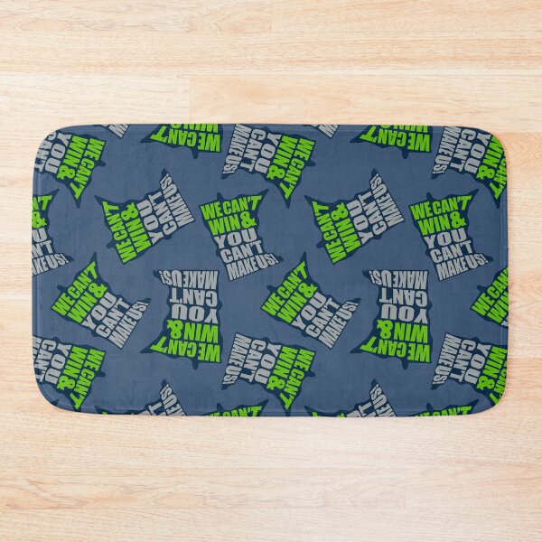 Item preview, We Can't Win & You Can't Make Us MN Basketball Pattern - Minnesota Sports Fans Pattern - Minnesota Basketball Pattern - Green, Gray, & Blue designed and sold by EcoElsa.