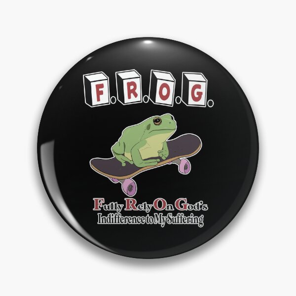 Item preview, Frog Fully Rely On God's Indifference To My Suffering designed and sold by Big Twelve.