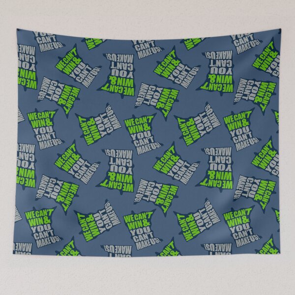 Item preview, We Can't Win & You Can't Make Us MN Basketball Pattern - Minnesota Sports Fans Pattern - Minnesota Basketball Pattern - Green, Gray, & Blue designed and sold by EcoElsa.