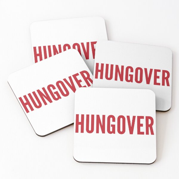 Item preview, Hungover. A Great Design for Those Who Overindulged. Funny Drinking Quote. Red designed and sold by That Cheeky Tee.