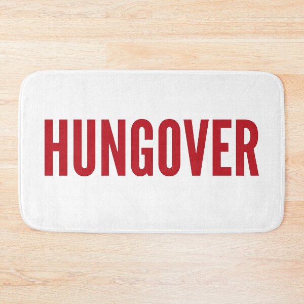 Item preview, Hungover. A Great Design for Those Who Overindulged. Funny Drinking Quote. Red designed and sold by That Cheeky Tee.
