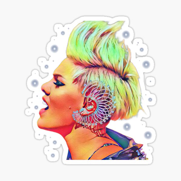 Pink Beautiful Trauma 2019 illustration Sticker