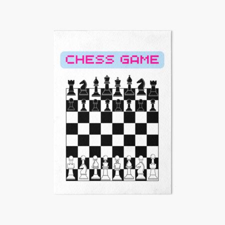 Chess Games Art Board Print for Sale by Utopipia