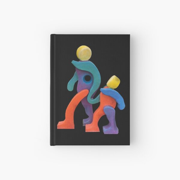 Joyful Spirit on Variety of Colored Backgrounds Hardcover Journal